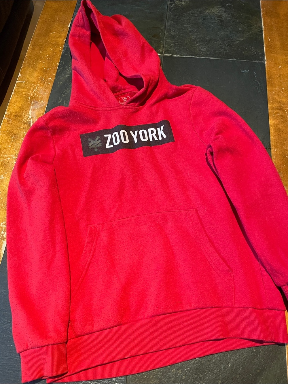 Zoo York Red Hoodie with Black Logo